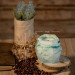 "Stone Aura" decorative scented candle