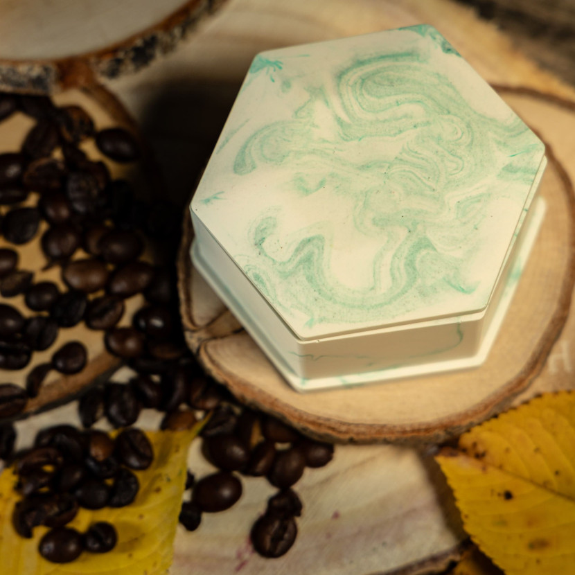 "Mint Marble Box" Decorative Scented Candle