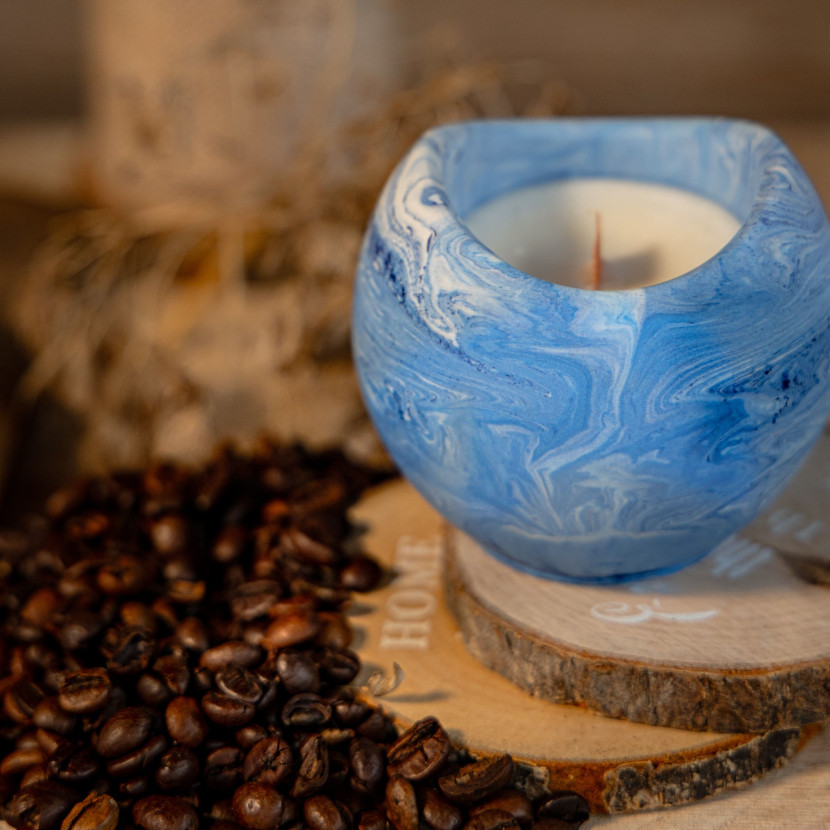 "Blue Calm" Decorative Scented Candle