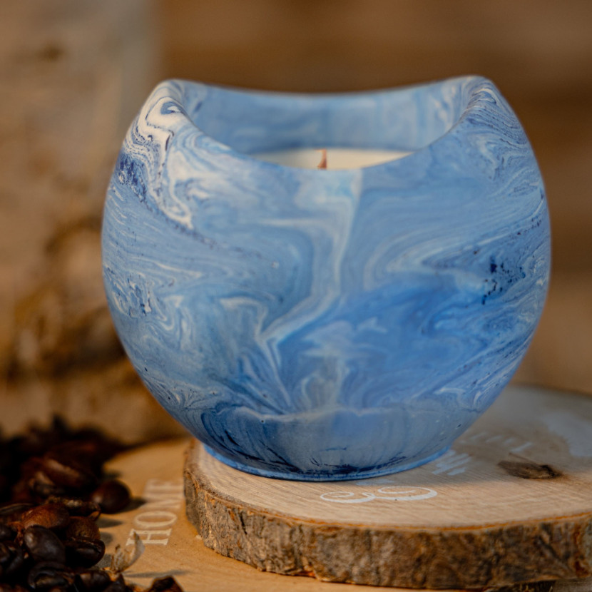 "Blue Calm" Decorative Scented Candle