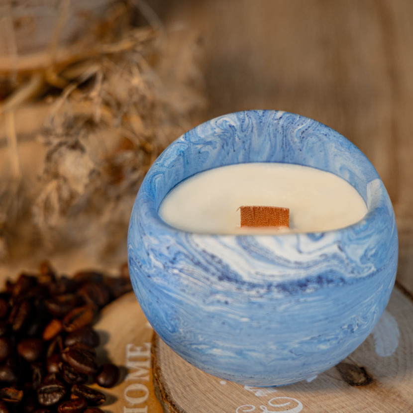 "Blue Calm" Decorative Scented Candle