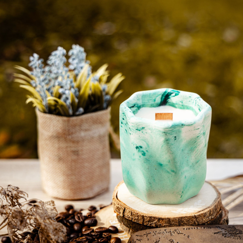 "Mint Silence" Decorative Scented Candle