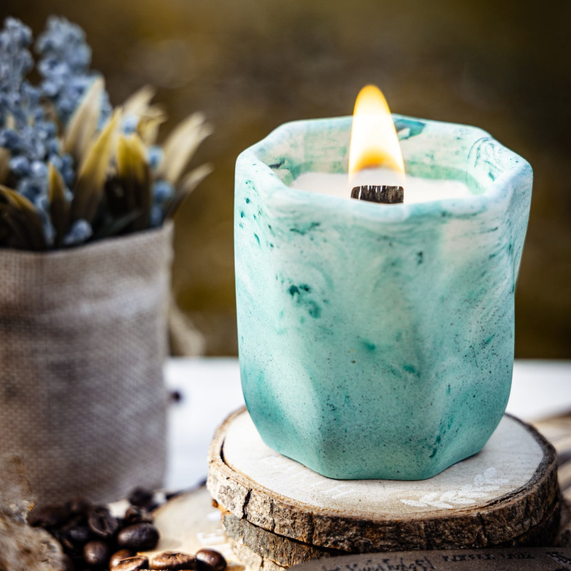 "Mint Silence" Decorative Scented Candle