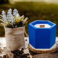 "Deep Blue Calm" Decorative Scented Candle