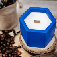 "Deep Blue Calm" Decorative Scented Candle
