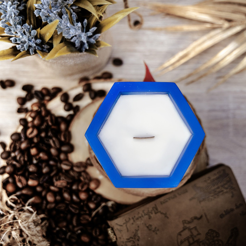 "Deep Blue Calm" Decorative Scented Candle