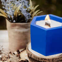 "Deep Blue Calm" Decorative Scented Candle