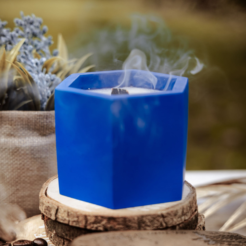 "Deep Blue Calm" Decorative Scented Candle