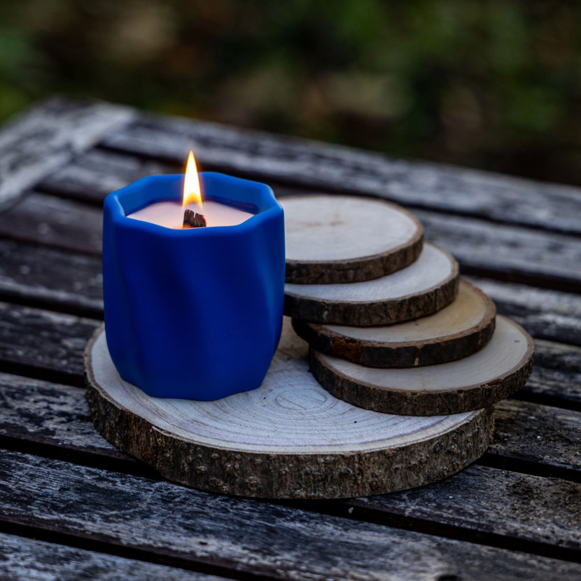"Deep Blue" Decorative Scented Candle