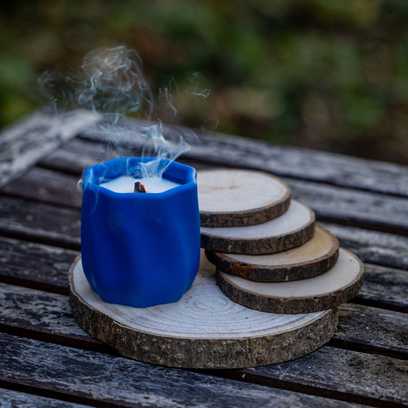 "Deep Blue" Decorative Scented Candle