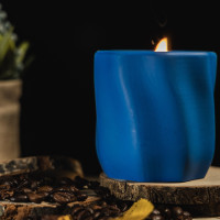 "Deep Blue" Decorative Scented Candle