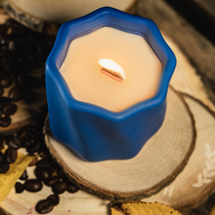 "Deep Blue" Decorative Scented Candle