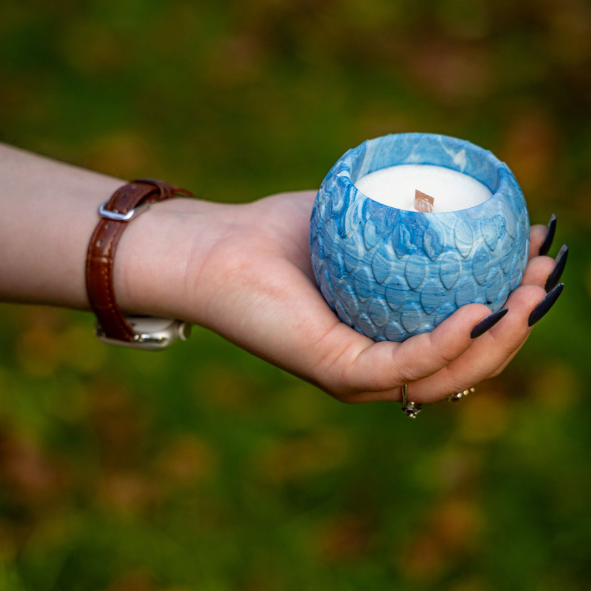"Blue Shell" Decorative Scented Candle