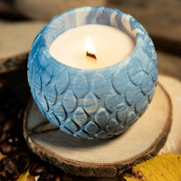 "Blue Shell" Decorative Scented Candle