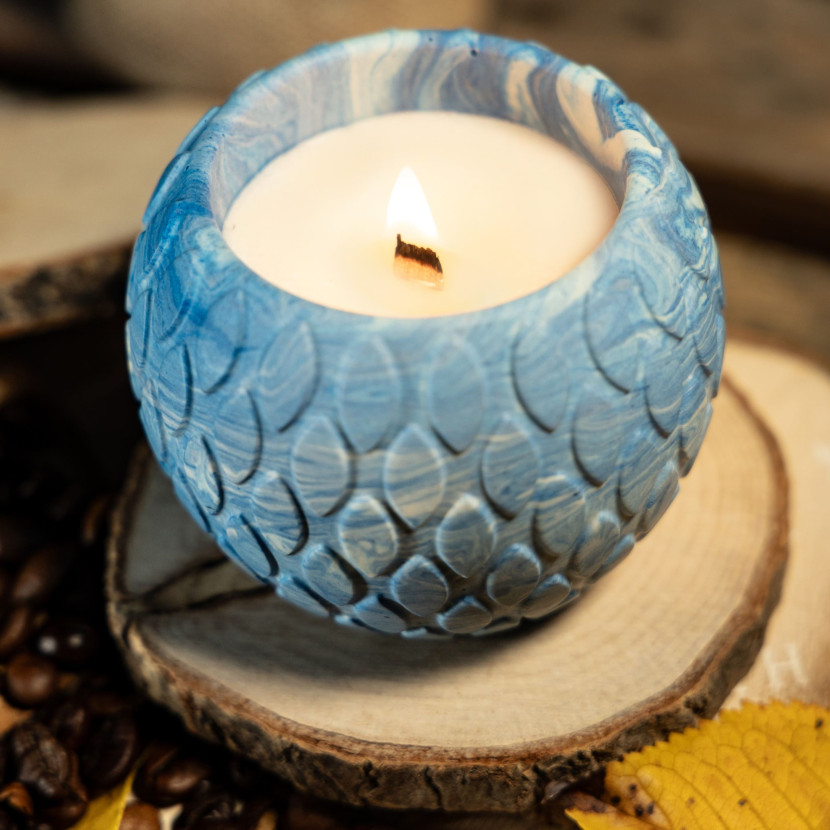 "Blue Shell" Decorative Scented Candle