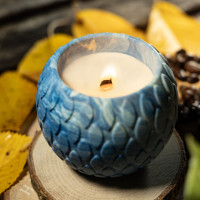 "Blue Shell" Decorative Scented Candle