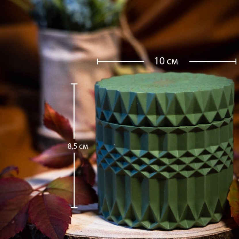 "Emerald Geometry" Decorative Scented Candle