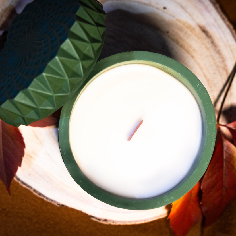 "Emerald Geometry" Decorative Scented Candle