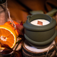 Premium designer candle AromaDeva - Dark Comfort