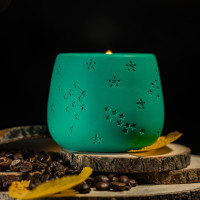 "Green Silence" premium candle