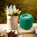 "Emerald Grid" decorative scented candle