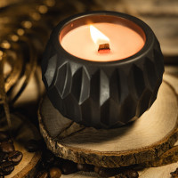Premium candle "Midnight Geometry"