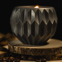 Premium candle "Midnight Geometry"