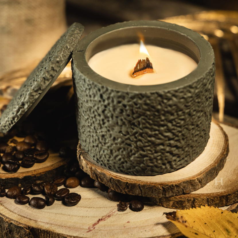 "Stone Silence" Premium Candle