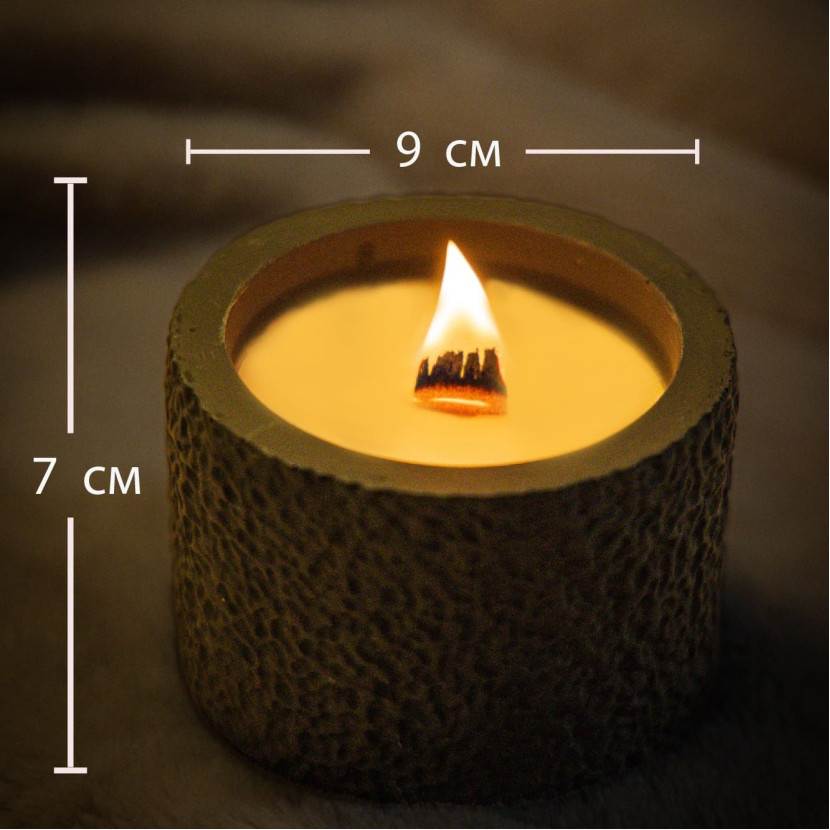 "Stone Silence" Premium Candle