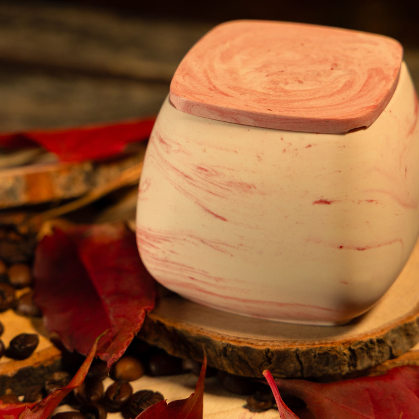 "Soft Rose Marble" Decorative Scented Candle