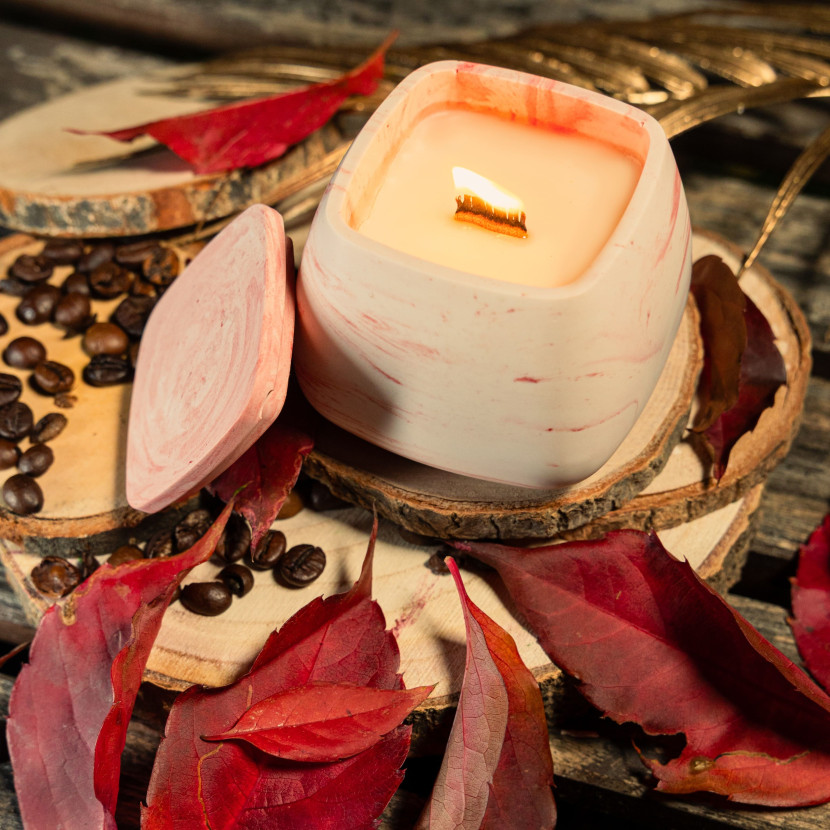 "Soft Rose Marble" Decorative Scented Candle