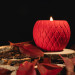 "Crimson Bloom" Decorative Scented Candle