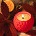 "Crimson Bloom" Decorative Scented Candle