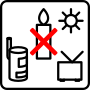 Protect the candle from heat